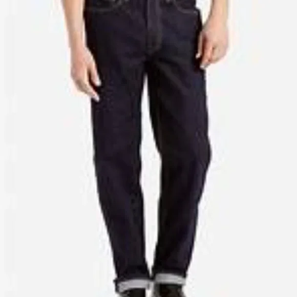 Mens Levi’s® 550 relaxed fit 5 pocket denim jeans 35x30 NWT Dark Rinse - Picture 4 of 9